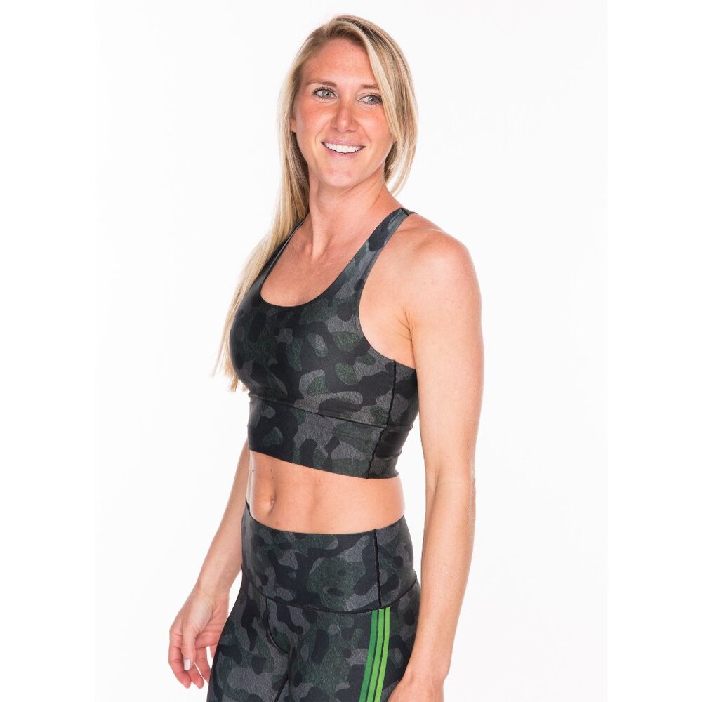 Moss Camo Redux Longline Sports Bra *FINAL SALE*